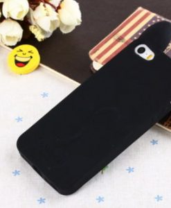 Fekete cicafüles telefon tok – Iphone 4/5/6