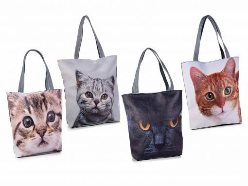 Macska mintás táskák