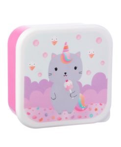 Unikornis cica uzsonnás dobozok – 3 db-os szett