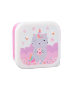 Unikornis cica uzsonnás dobozok – 3 db-os szett