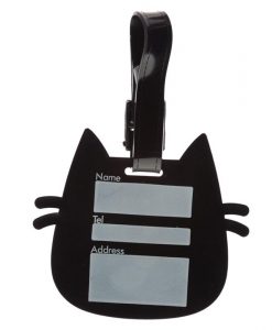 Macskás bőröndcímke