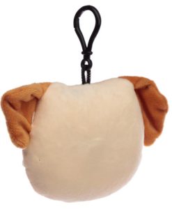 Ugatós plüss kutyás kulcstartók